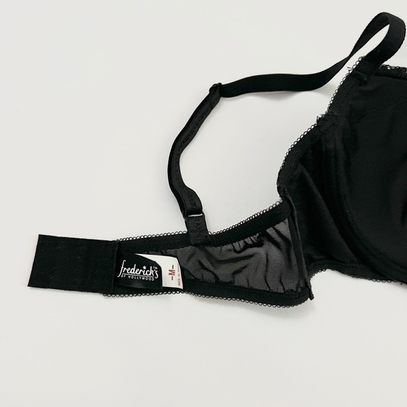 frederick’s | sheer floral lace underwire lined intimate lingerie set | sz 34b - Picture 5 of 7